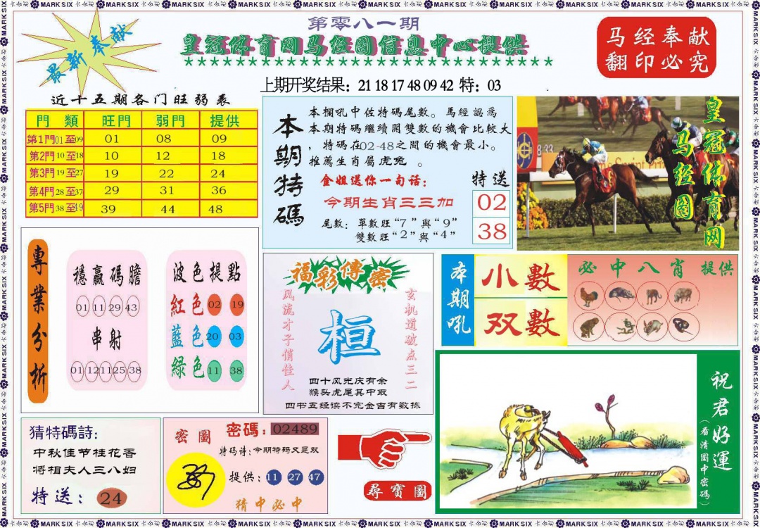 081期体育网马经图[图]