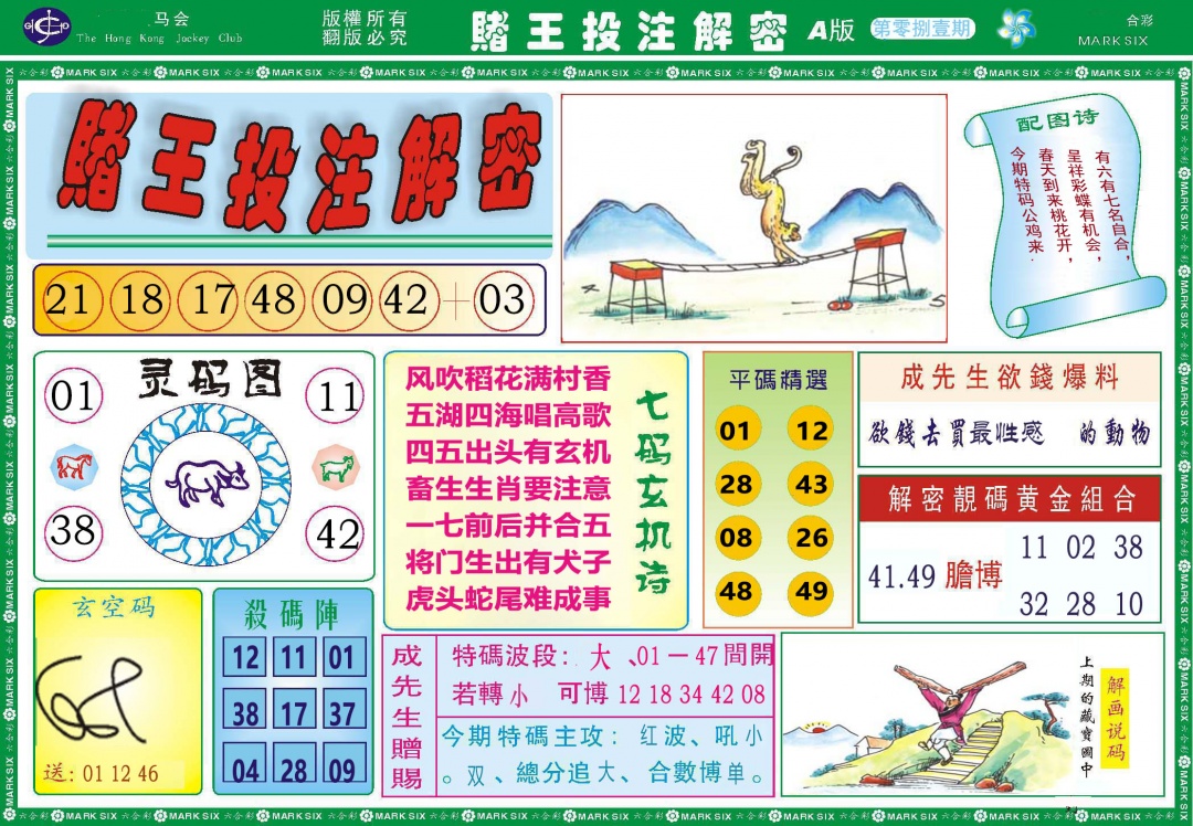 081期赌王投注解密[图]